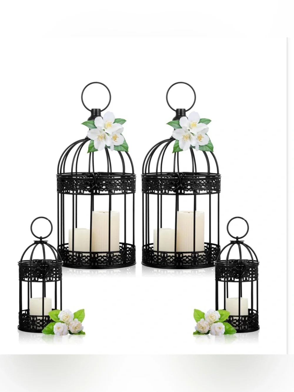 Sliner 4 Pcs Decorative Bird Cages